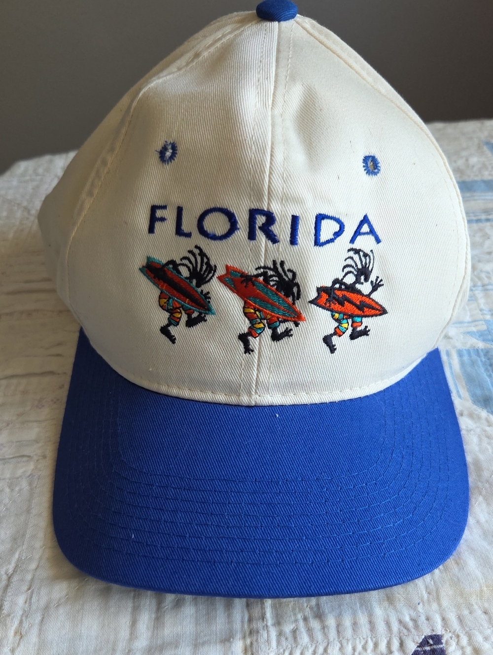 Florida Baseball Cap - White and Blue